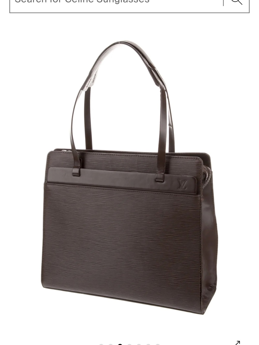 Louis Vuitton Brown Epi Leather Croisette Tote